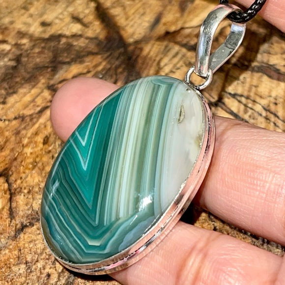 Botswana Agate Pendant 2” - Picture 1 of 7